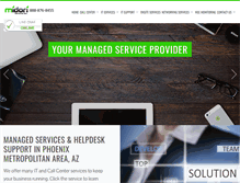 Tablet Screenshot of midoriservices.com